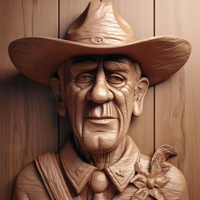 Sheriff Woody 1 stl model for CNC